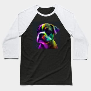 Puppy Artwork Baseball T-Shirt